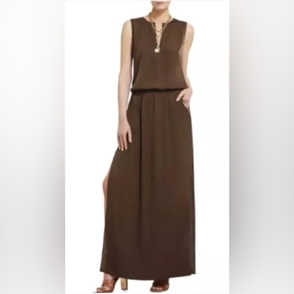 BCBG MaxAzria Bronze Satin Dress